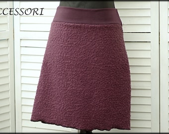 A-cut skirt cozy warm bouclé various colors