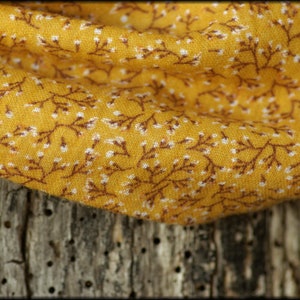 Loop Schal Wickelschal Musselin Mais gelb Senf gepunktet Baumwolle Halsschmuck Bild 7