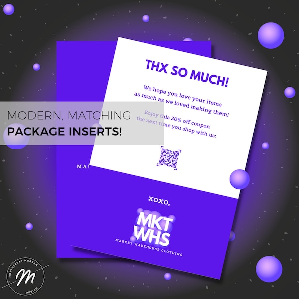 Clothing Brand Thank You Cards Etsy