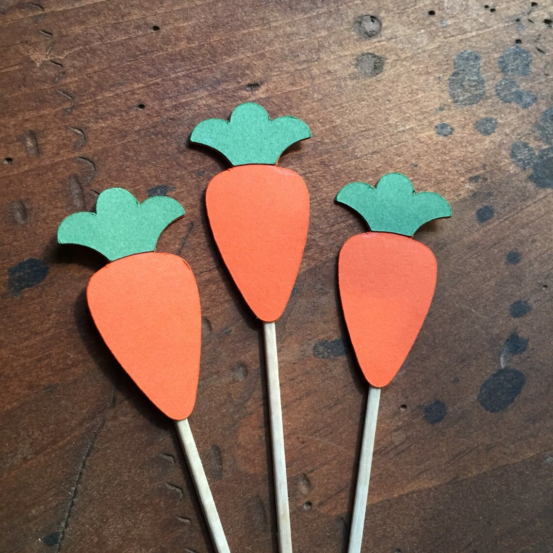 Carrot Cupcake Toppers First Birthday Decor Picnic Theme | Etsy
