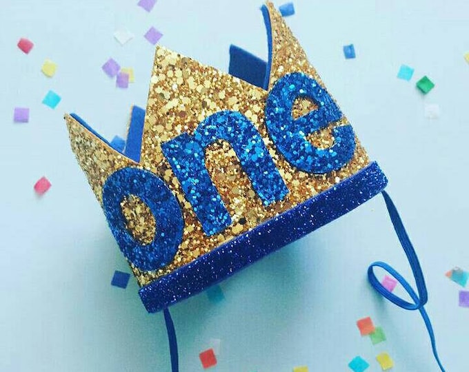 Glittery Birthday Crown | Birthday Crown | 1st Birthday | Birthday | Birthday | Baby Birthday |  Birthday Crown Headband | Ready to  Ship