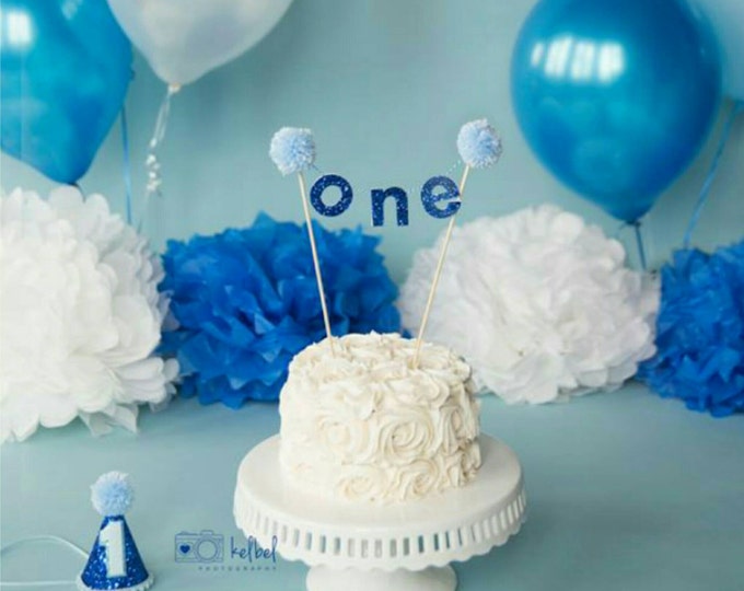 BIRTHDAY Boy "ONE" CAKE Banner