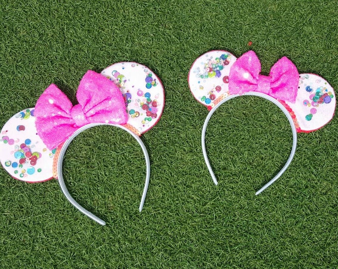 UnBirthday Birthday Mouse Ears || Mouse Ears || Mouse Ears Headband || Mouse Ears || Sparkle Mouse Ears  || Confetti Mouse Ears