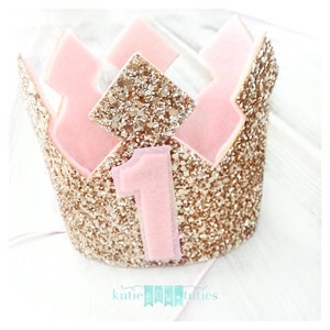 As Seen on Access Hollywood Custom Birthday Crown || Birthday Crown 1st Birthday || Gold and Pink || pink and gold birthday ||birthday hat