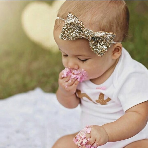 Gold Baby Bow Etsy