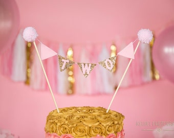 Bunting Birthday Cake Flag Banner