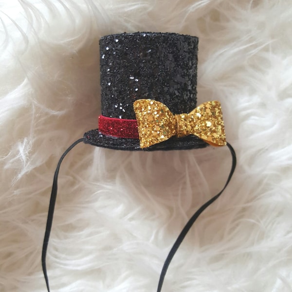 Mini Glitter Ringmaster Circus themed Birthday Top Hat || Snow Man Top Hat || Frosty the Snow Man || Top Hat