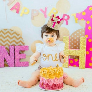 Baby Birthday Crown | Birthday Girl Crown | Cake Smash | 1st Birthday | 21st Birthday |  Baby Birthday