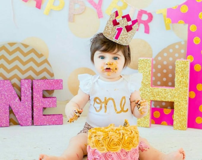 Baby Birthday Crown | Birthday Girl Crown | Cake Smash | 1st Birthday | 21st Birthday |  Baby Birthday