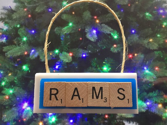 Los Angeles La Rams Christmas Ornament Scrabble Tiles Handmade Etsy