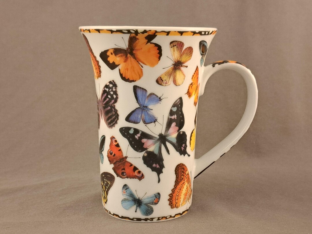 Cardew Mug Paul Cardew Butterflies Porcelain Coffee Mug Teacup Made in England 14 ...