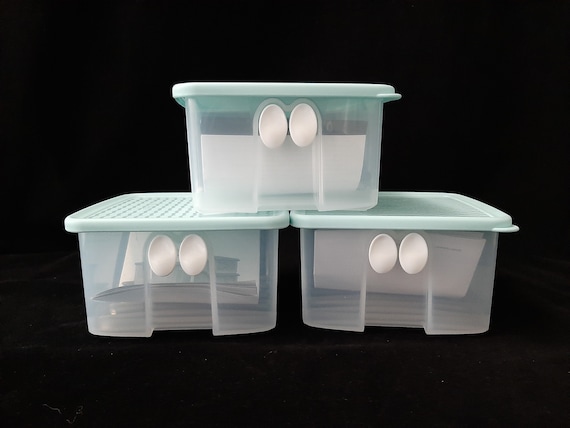 NEW Tupperware Clear Mates set of 6 for Fridge See Thru PRICE REDUCED