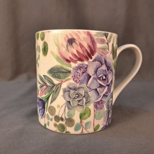 Bone China Desert Blooms Flowers Coffee Mug by Gisela Graham Made in London Teacup