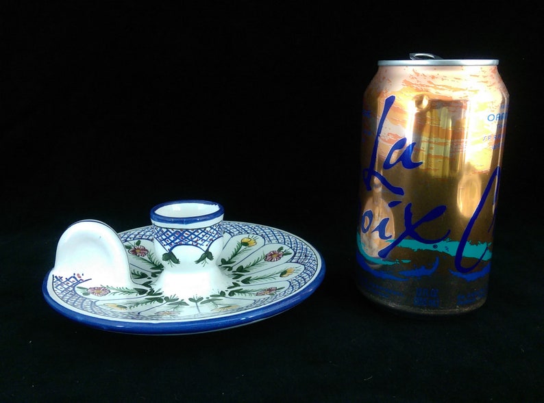 Vintage FFA Malveira Hand Painted Candle Holder Hand Signed