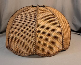 Diamond Quilted Satin Amber Glass Shade Embossed Pattern Diamond Quilted Satin Amber Glass Shade Embossed Pattern