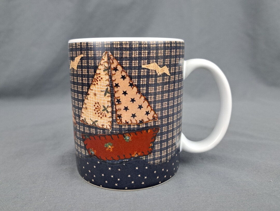 Lang and Wise Collector Coffee Mugs by Elizabeth King quilted Etsy