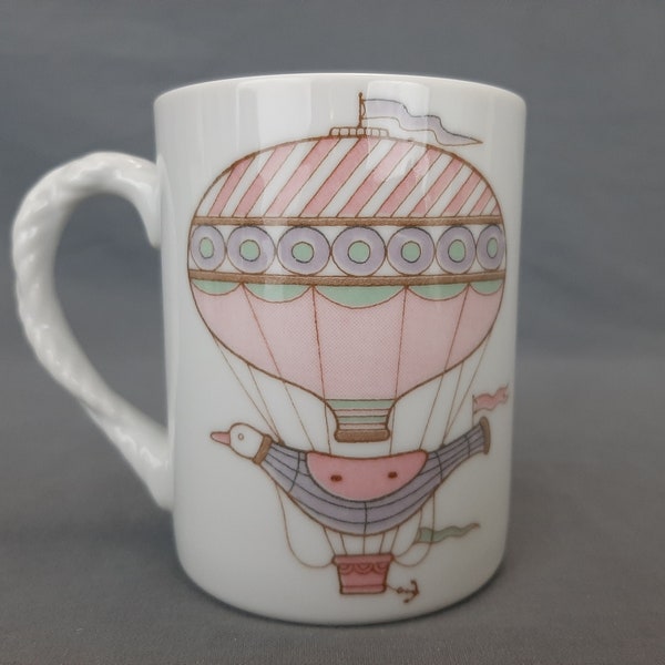 Fine Porcelain China Coffee Mug Hot Air Balloon Tea Cup