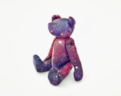 Teddy Bear, Nebula Print Stuffed Toy, Astronomy gift for baby