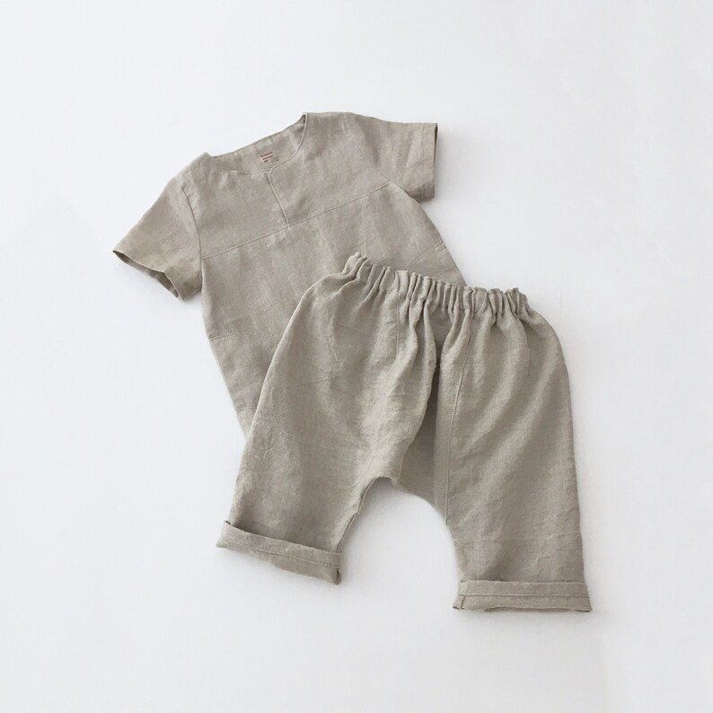 Baby Boy Natural Linen Shirt Toddler Boy Top Etsy New Zealand