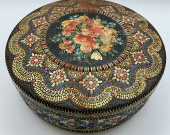 Vintage Round Decorative Tin