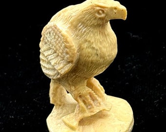 Detailed Carved Bone Native American Eagle Fetish