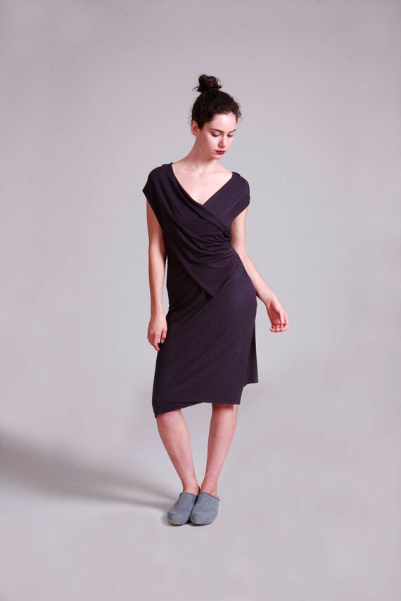 purple wrap dresses