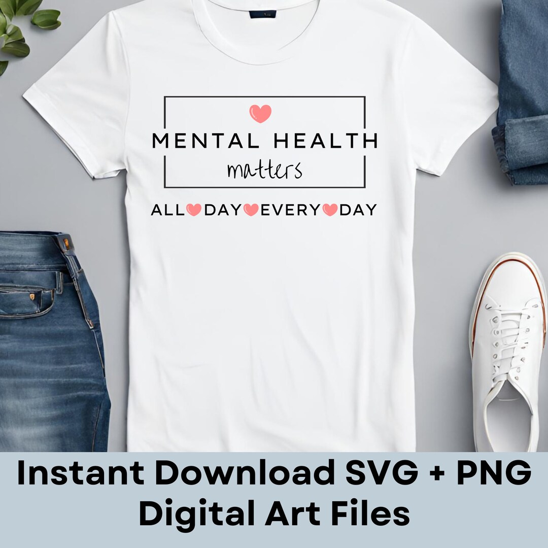 Mental Health Matters SVG PNG Mental Health Awareness Svg - Etsy