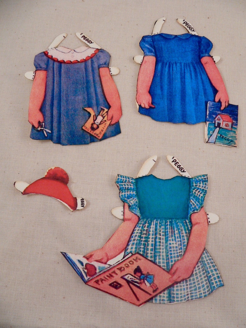 Peggy Nursery School Dolls by Queen Holden Paper Dolls Paper Etsy
