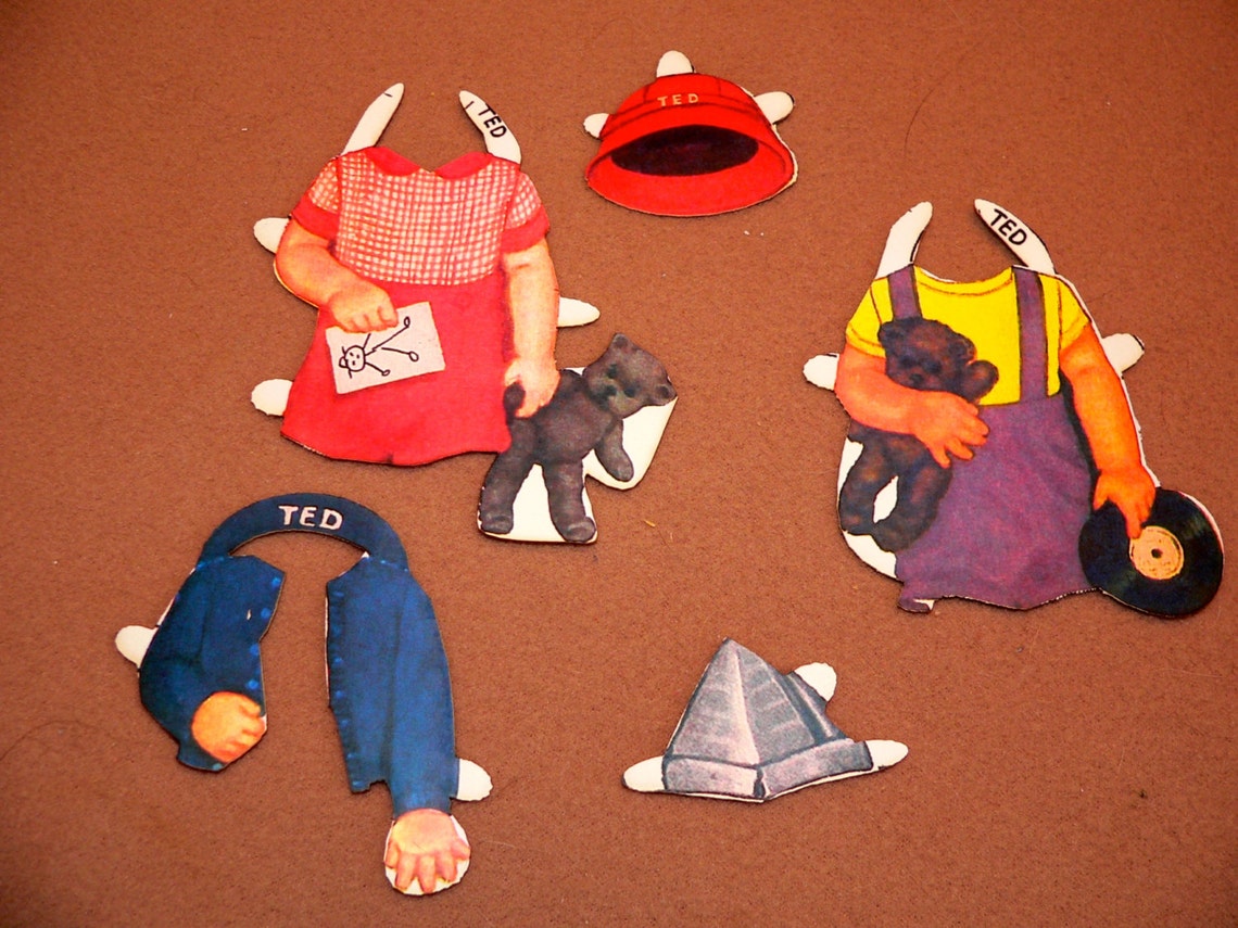 Pat Nursery School 1950's Reproduction Paper Doll by Queen Etsy