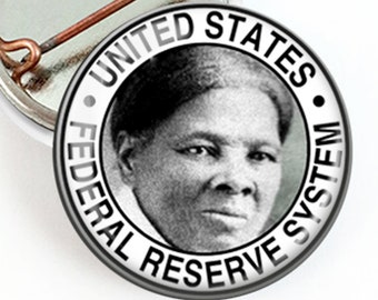 Harriet Tubman Pin, 20 Dollar Bill, Tubman Button