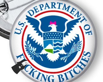 Abolish Ice U.S. Department of fcking Bitch Ice Out button