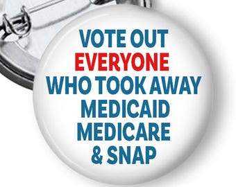 Vote Out Republicans button for the Midterm Elections
