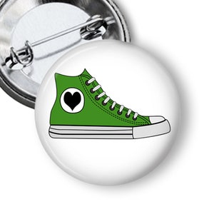 Converse with heart green sales
