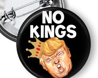 No Kings Day Protest Buttons