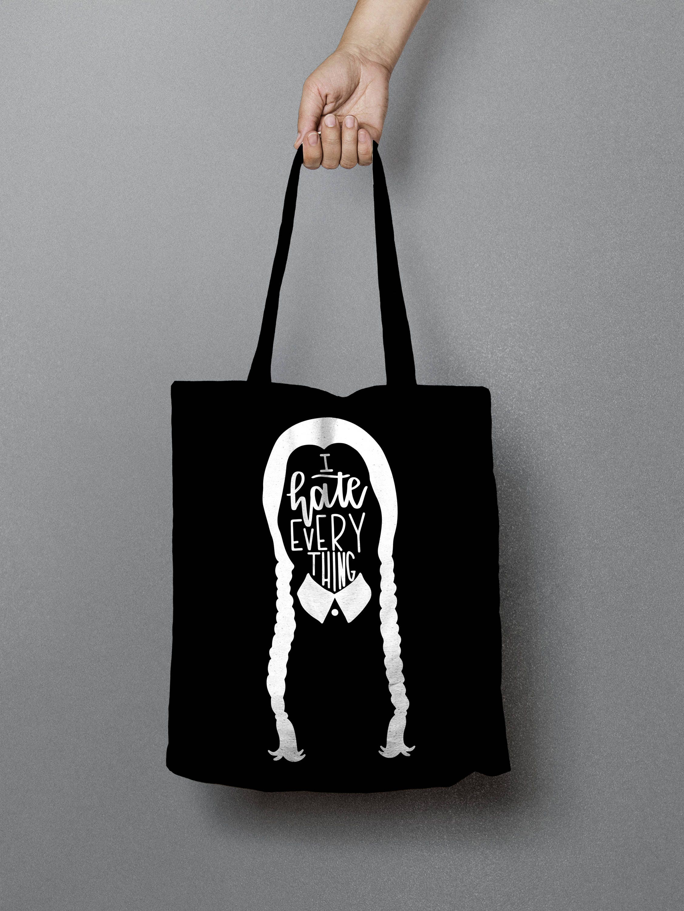 black tote bag cotton