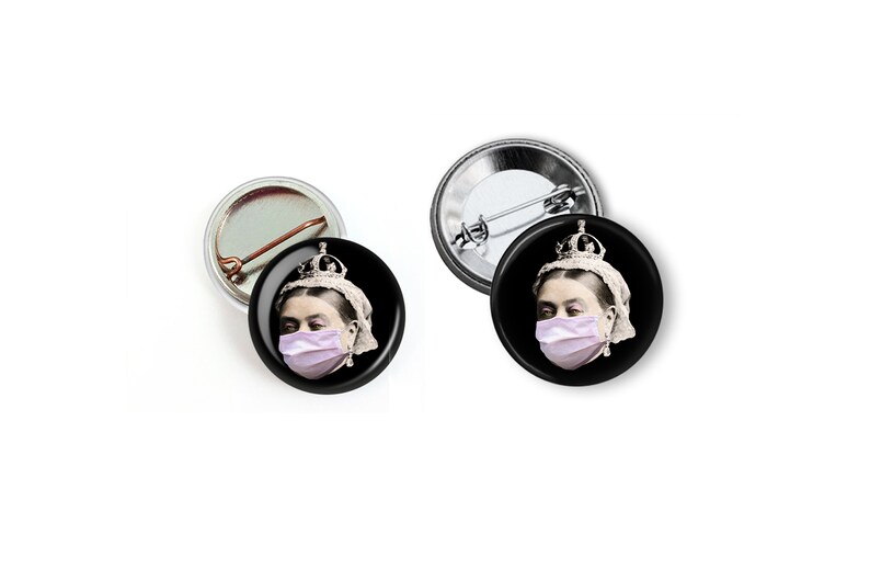 Queen Victoria Wear a Mask Button Victorian Face Masks Save Etsy