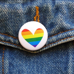 Rainbow Pin, Gay Pride Pin, LGBT Pride Badge,Rainbow Flag Pin, LGBTQ pin