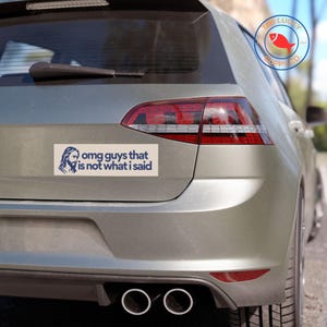 omg guys that's not what I said car refrigerator magnet, progressive christian gift, liberal bumper sticker, FDT car magnet, anti-trump AF image 3