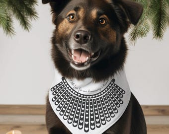 With Fear for our Democracy I Dissent Dog Bandana, Save our Democracy Pet Collar, Protect Democracy Dog Apparel, democracy dogs, FDT sticker