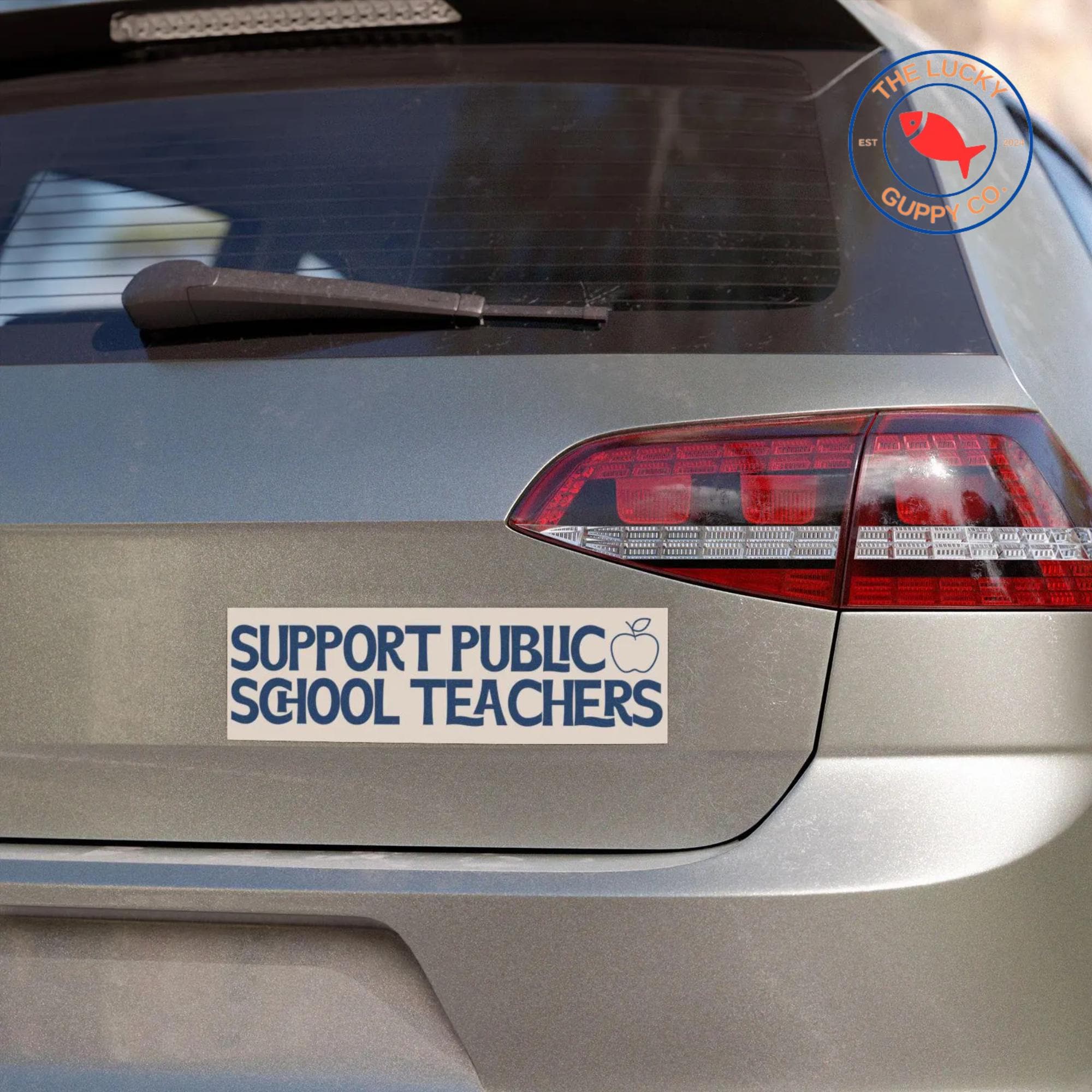 Discover Support public school teachers Car Magnet