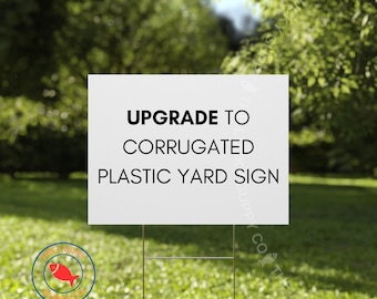 Cartello orizzontale da giardino - Plastica ondulata