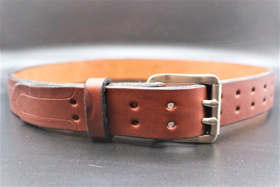 heavy duty leather work belts