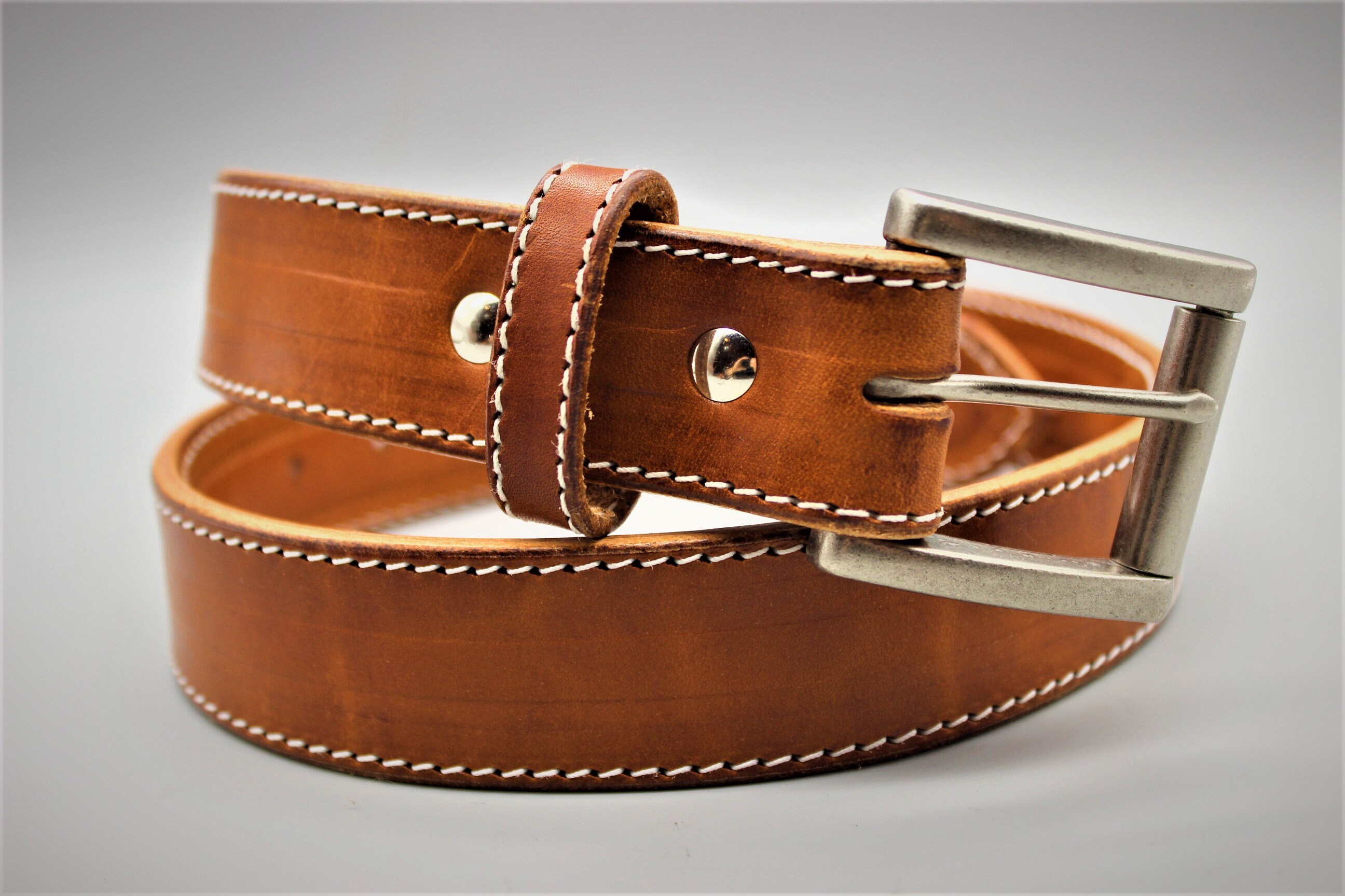 Leather Belt Full Grain Leather Belt Brown Leather Belt - Etsy