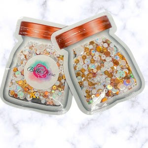 Confettimix gouden sneeuw vakantie pailletten | Shakermix | Shakerkaart | Benodigdheden voor scrapbooking