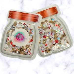 Santa's Milk & Cookies Confetti-mix met pailletten | Shakerzakken | Plakboekbenodigdheden