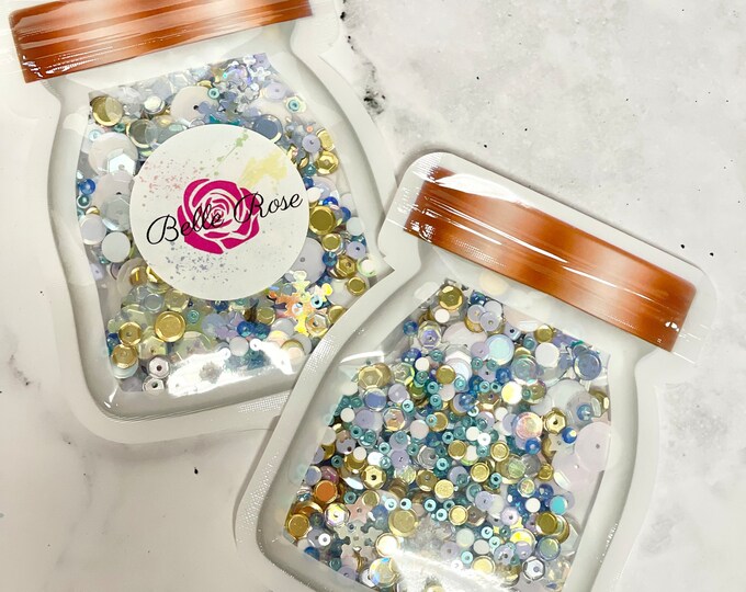 Frosted Kisses Sequin Confetti Mix Etsy