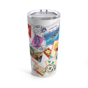 Around the World Traveler 20 oz. Tumbler | Traveler Gifts | Vacation Gifts