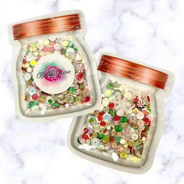 Elf Holiday Sequin Confetti Mix | Shaker Mix | Shaker Card | Scrapbooking Supplies