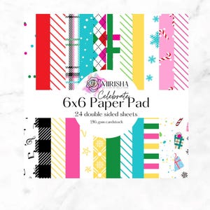 6x6 Celebrate 24 Double Sided Paper Pad