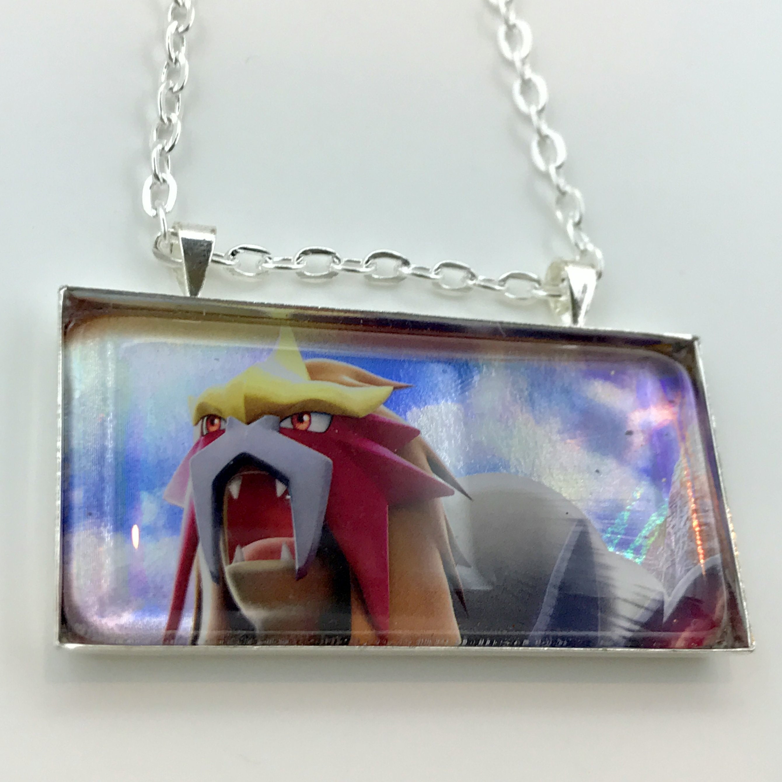 Entei Necklace - Holographic Pokemon Card Necklace - Upcycled Pokemon Card Pendant W/chain - Bar Necklace - Pokemon Necklace - Etsy Entei Necklace - Holographic Pokemon Card Necklace - Upcycled Pokemon Card Pendant W/chain - Bar Necklace - Pokemon Necklace - Etsy